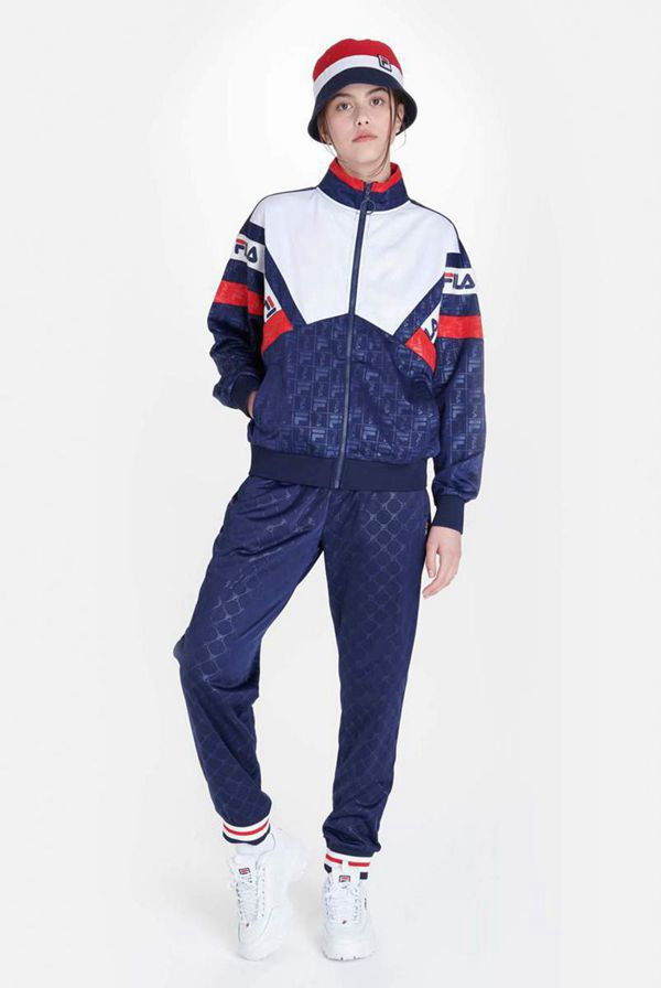 Chaquetas Fila Mujer Azul Marino - Casandra Track - España 824539OWU